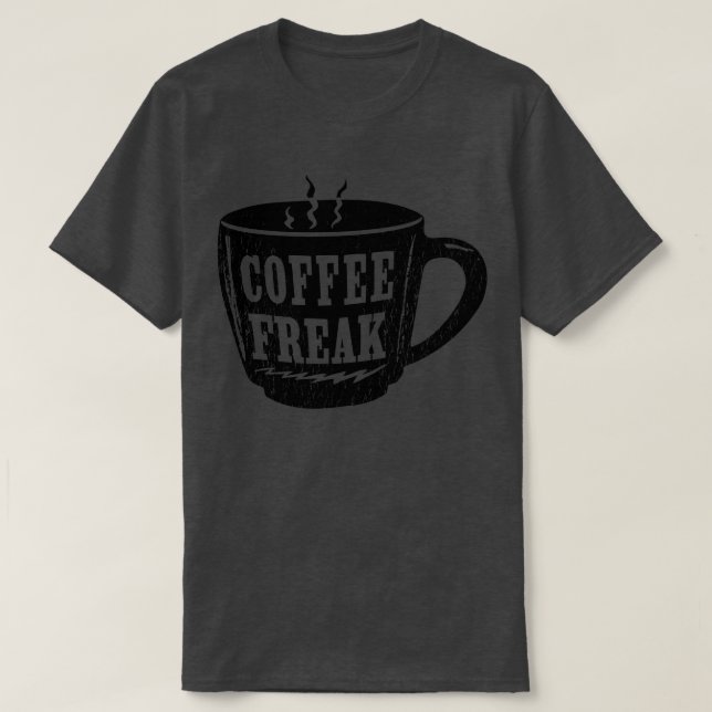 Camiseta Café Negro Xícara de café (Frente do Design)