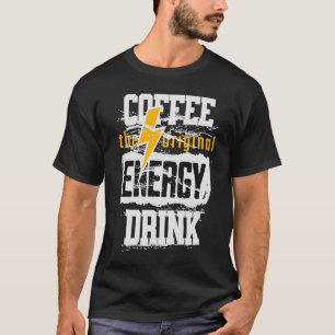 Camiseta Café O Relâmpago De Energia Original
