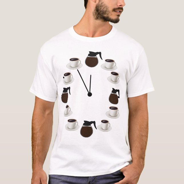Camiseta Café O'clock o tempo todo (Frente)