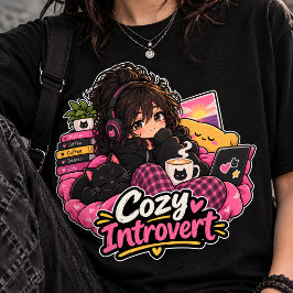 Camiseta Café para Introvertidos Aconchegantes