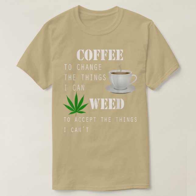 Camiseta Café Para Mudar As Coisas Que Posso (Frente do Design)