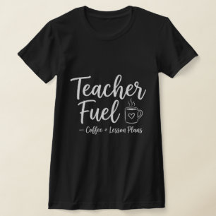 Camiseta Café para Professores e Lição para Famílias que Ed