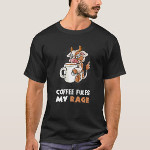 Camiseta Café Passa Minha Fúria Em Minha Cama De Nerd De Ca