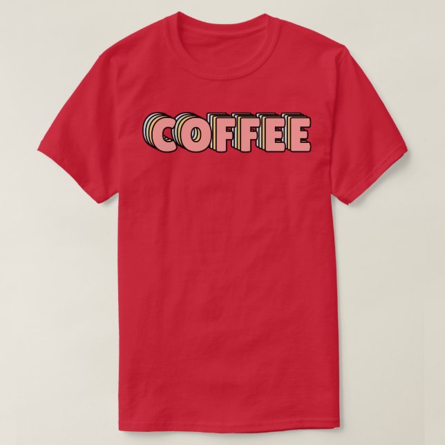 Camiseta Café Pastel (Frente do Design)