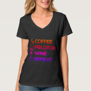 Camiseta Café Pelo Vinho Repetitivo