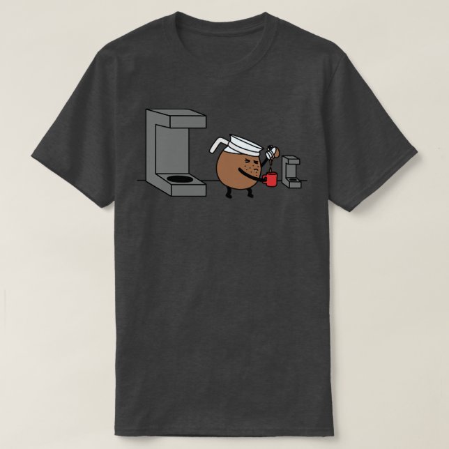 Camiseta Café pequeno (Frente do Design)