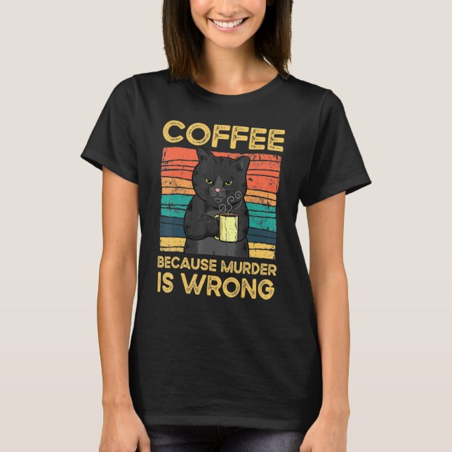 Camiseta Café Porque O Assassinato Está Errado (Frente)