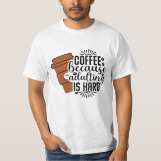 Camiseta Café porque Sadla Ling é Duro masculino
