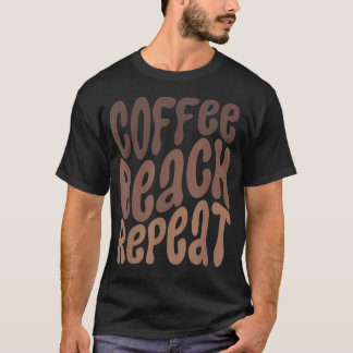 Camiseta Café Praia Repetir Verão Férias Verão