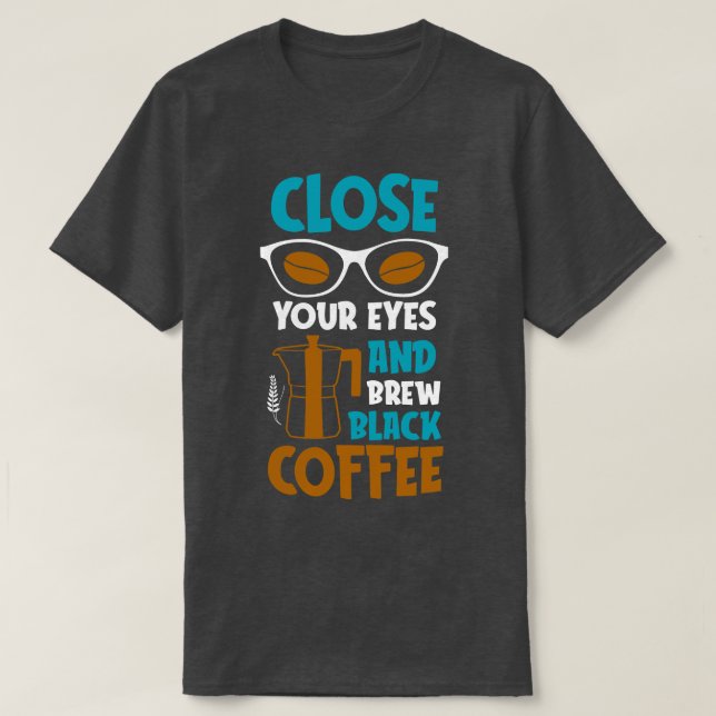 Camiseta Café Preto, Café Lover Cofrinker (Frente do Design)