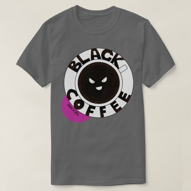 Camiseta Café preto negro preto preto (Frente do Design)