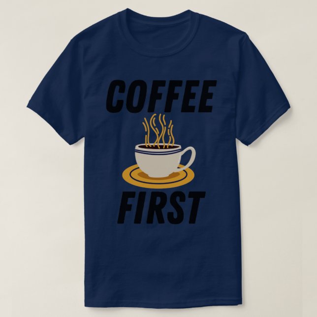 Camiseta Café Primeiro (Frente do Design)
