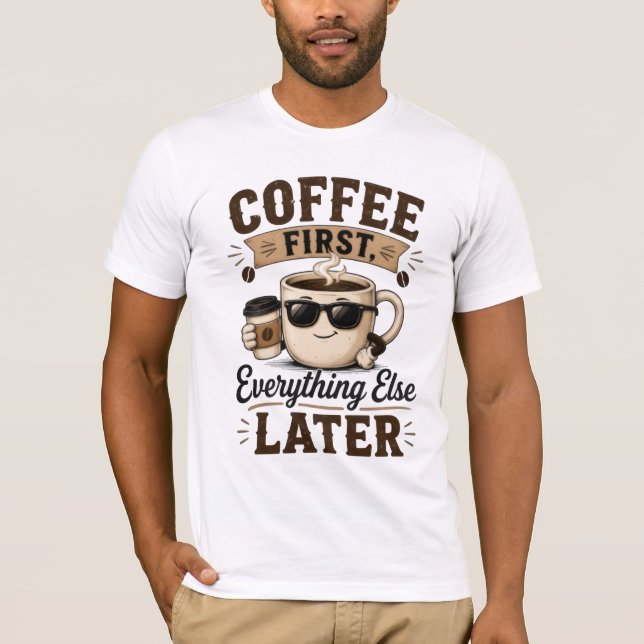 Camiseta Café Primeiro (Frente)