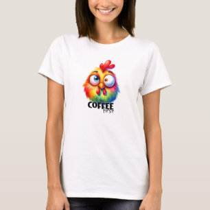 Camiseta Café, primeiro frango bonito