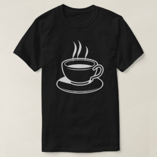 Camiseta Café quente - Preto
