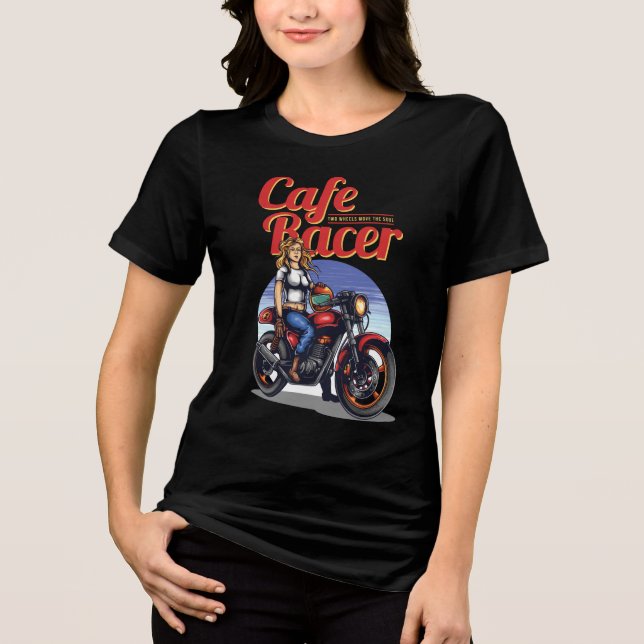 Camiseta Cafe Racer Womem (Frente)