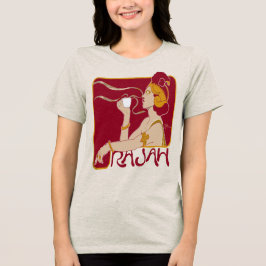 Camiseta Café Rajah, bebedor de café. Henri Meunier, 1897