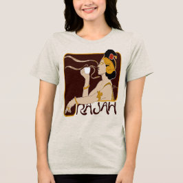 Camiseta Café Rajah, bebedor de café. Henri Meunier, 1897
