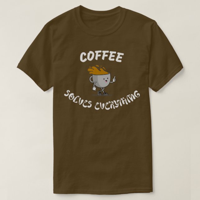 Camiseta Café resolve tudo 1 (Frente do Design)