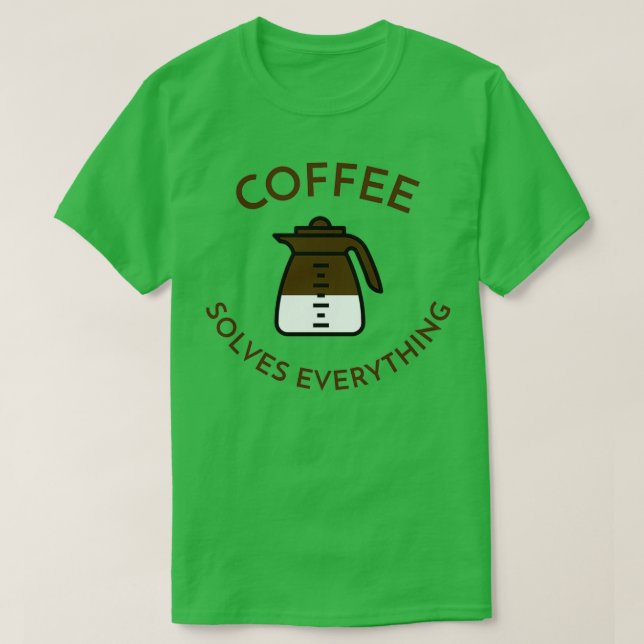 Camiseta Café resolve tudo 3 (Frente do Design)