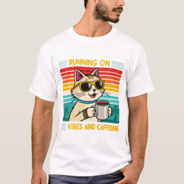 Camiseta Café Retro Vibes - Cafeine Lover Men