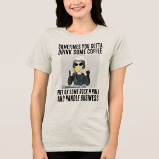 Camiseta CAFE & ROCK N ROLL