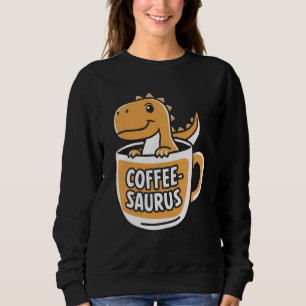 Camiseta Café-Saurus Dinossaur Café Lover Art 4°