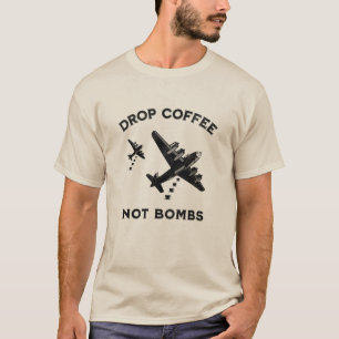 Camiseta Café sem bombas - Café em chamas