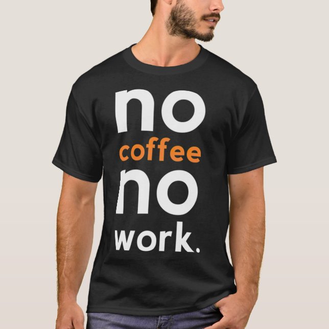 Camiseta café sem trabalho baristi cat (Frente)