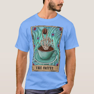 Camiseta Café Skeleton Bebendo Café Lover Gif