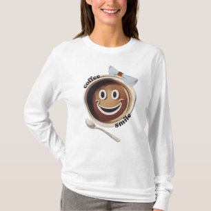 Camiseta Café Sorri Engraçado, Bonitinho