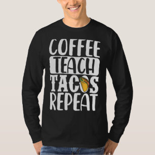 Camiseta Café Tacos Repetem Professor Taco Cin mexicano