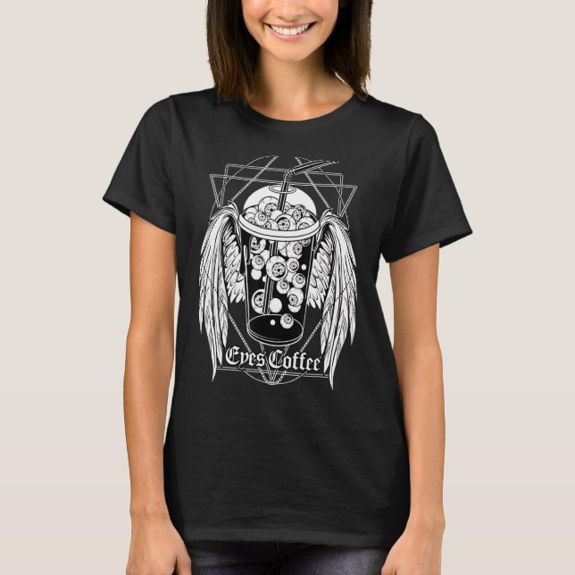 Camiseta Café Tarot Card Café Caffeined Witchy (Frente)