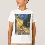 Camiseta Cafe Terrace - Vincent van Gogh<br><div class="desc">A verdade é que o constante estudo de van Gogh resulta apenas em confirmar e não criar seu instinto de cor. Talvez, no seu início, a força desse instinto não pudesse ser entendida pelas pessoas mais simpáticas com ele, talvez nem por si só. Mas, tendo em conta os triunfos de...</div>