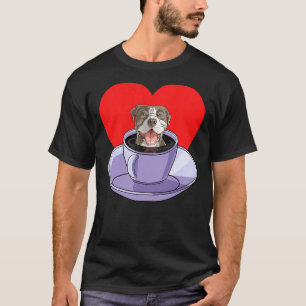 Camiseta Café Terrier Bull Bull - Pit Bull americano
