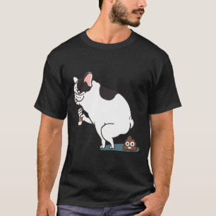 Camiseta Café Torna Poop Francês para Buldogue