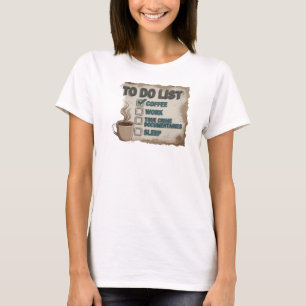 Camiseta CAFÉ TRABALHO CRIME VERDADEIRO Ouro Expressivo