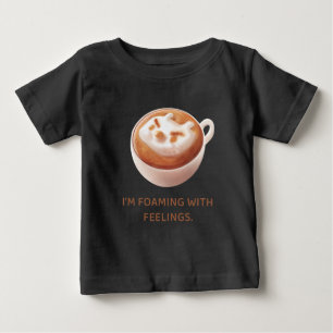 Camiseta Café Trocadilho: Iron T Espumando Com Sentimentos 