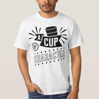 Camiseta Café, Uma Xícara de Personagem