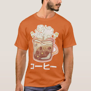 Camiseta Café Urbano Cujo Café Japonês Lover Kawaii Manga A