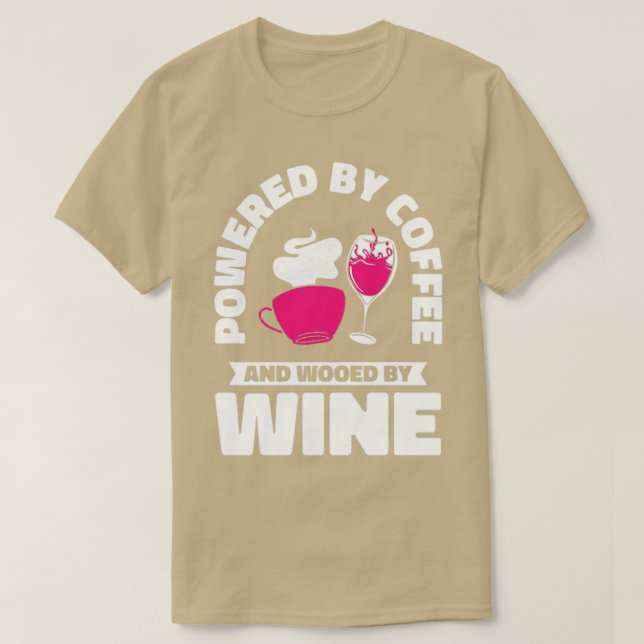 Camiseta Café Vinho Bebendo Cafeado Vinho Bebida2 (Frente do Design)