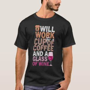 Camiseta Café Vinho Cota Barista Vinho Legal Café 24