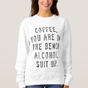 Camiseta Café Você Está No Terno De Álcool Bench Para Cima