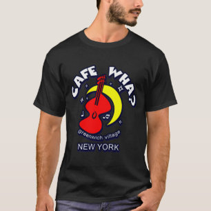 Camiseta Cafe Wha A Cena de Música Folk de Nova York