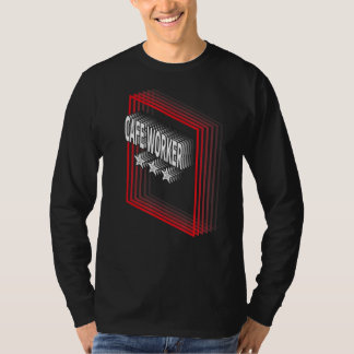Camiseta Cafe Worker Job Title Appreciation Retro