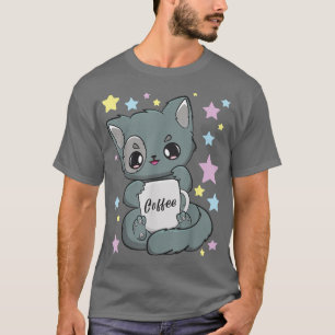 Camiseta Café Yami Kawaii Chibi Anime Cat Moka Fairy Kei