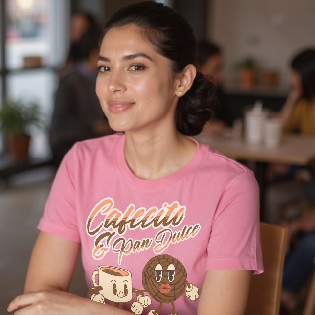 Camiseta Cafecito & Pan Dulce Vintage espanhol (Cafecito & Pan Dulce Vintage Spanish T-Shirt)