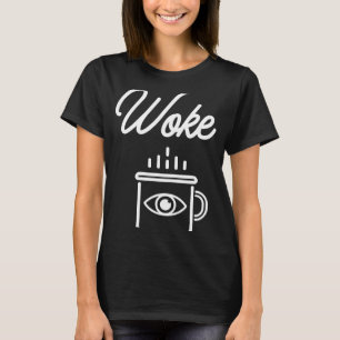 Camiseta Cafeína Acordada De Café Acordada Segunda-Feira Me