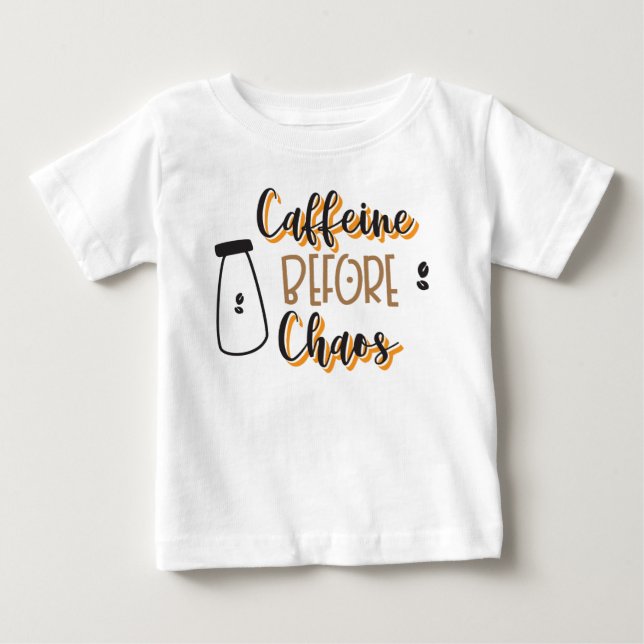 Camiseta Cafeína antes da confusão (Frente)