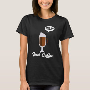 Camiseta Cafeína Barista Cold Breveine, Bebendo De Café